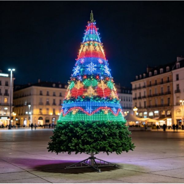 Color RGB-Arbre de Nadal que canvia